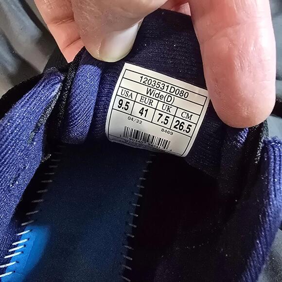 Brooks Womens Adrenaline GTS 22 1203531B080 Blue Running Shoes Sz 9.5 No Insoles - Picture 7 of 8